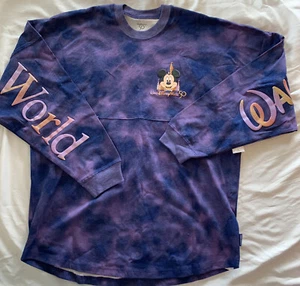Walt Disney World Parks 50th Anniversary Purple Tie Dye Spirit Jersey Shirt M - Picture 1 of 4