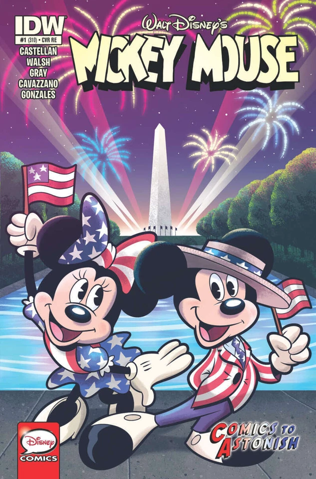 Mickey Mouse #1 Cómics To Astonish Exclusivo Tienda Cubierta Variante Disney IDW 2015 Foto 1 de 1