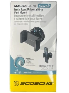 NIB SCOSCHE MAGICMOUNT FRESCHE, FRESH SCENT UNIVERSAL GRIP VENT MOUNT FREE FLOW - Picture 1 of 3