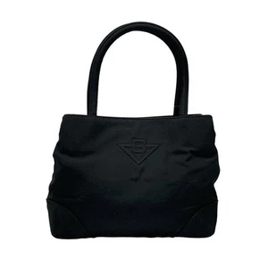 Auth BOTTEGA VENETA - Black Nylon Handbag - Picture 1 of 10