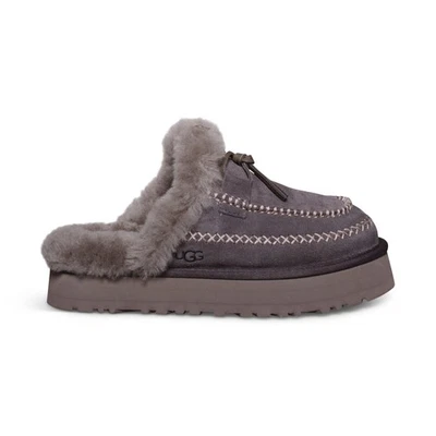 ZAPATILLAS UGG DISQUETTE ALPINE THUNDER CLOUD GAMUZA CONFORT MUJER TALLA US 8 NUEVAS Foto 1 de 4