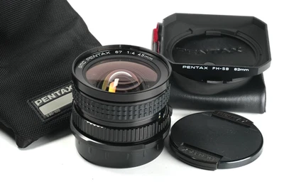 Asahi Pentax SMC Pentax 67 4/45 Nr. 8588102, Gegenlichtblend, 2x Decke - Bild 1 von 4