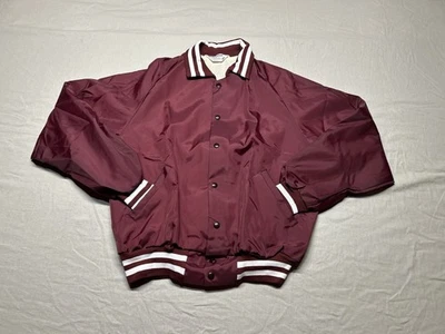 Chaqueta de béisbol vintage Don Alleson satinada bombardero para hombre L negra broches de presión años 70 80 nueva sin etiquetas Foto 1 de 4