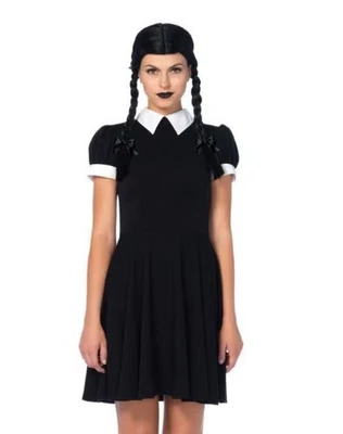 Wednesday Addams Adult Costume Dress size M - Image 1 of 4