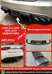 ART.4914 Lautsprecher Audi A4 S-LINE 2009-2016 Kohlenstoff Fiber - Bild 1 von 6