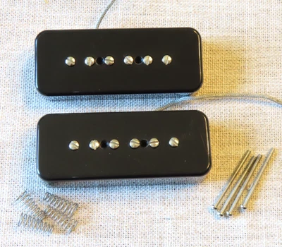 Gibson EE. UU. P90 2025 pastillas de jabón (juego) cubiertas negras para Les Paul Special Foto 1 de 4