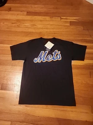Majestic New York Mets Wright  #5 Black T-Shirt Jersey Men's L  - Image 1 of 3