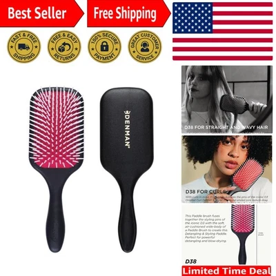 Lightweight Detangling Paddle Brush with D3 Styling Pins - Elegant Colors - Image 1 of 4