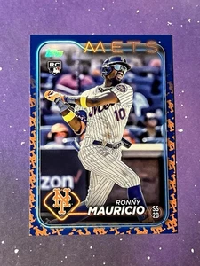 2024 Topps Ronny Mauricio RC Team Color Border Variation Rookie #224 Mets - Bild 1 von 1