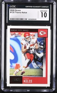 2020 Score Travis Kelce #135 Football CGC 10 - Picture 1 of 2