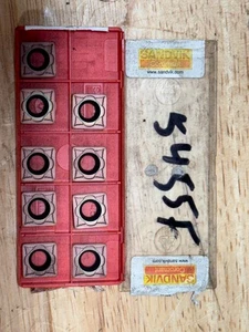 SANDVIK SCMT12.04 08-MM SCMT-432-MM CARBIDE INSERTS QTY 9 5455F - Picture 1 of 4