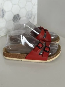 Sandalias Birkenstock Ibiza Birko-Flor para mujer rojas EU 36 US 5-5,5 regulares - Imagen 1 de 9