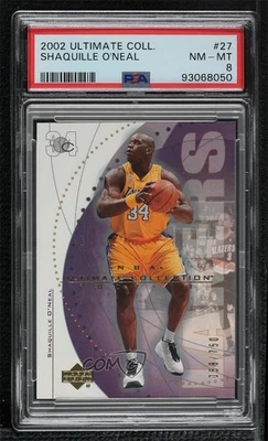 2002-03 Upper Deck Ultimate Collection /750 Shaquille O'Neal #27 PSA 8 HOF - Image 1 of 2