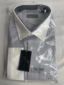 DONALD J TRUMP SIGNATURE COLLECTION Men's Mercury 19 36/37 Dress Shirt NEW - Picture 1 of 5