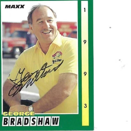 GEORGE BRADSHAW SIGNED 1993 MAXX  RACING green  #127 - NASCAR - Image 1 of 1