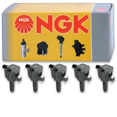 5 pcs NGK Ignition Coil for 2009-2010 Hummer H3T 3.7L L5 - Spark Plug Tune mw Foto 1 de 4