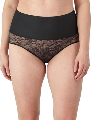 Tanga de encaje Maidenform DM0049 Tame Your Tummy negra talla M Foto 1 de 4