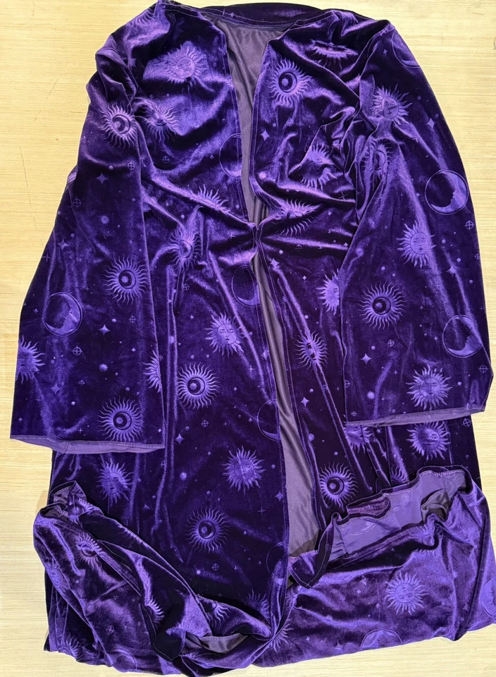 VTG Wizard Cloak Witchcraft Renaissance Medieval Cosplay Costume Fortune Teller - Image 1 of 3