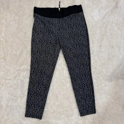 Pantalones Juicy Couture para mujer ajustados al tobillo línea negro gris leopardo talla grande Foto 1 de 4