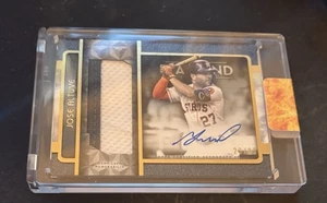 Topps 2023 Diamond Icons Jumbo Patch Auto Jose Altuve/25 Houston Astros - Bild 1 von 2