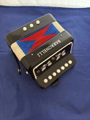 Juguete musical Barronelli acordeón negro para niños con 7 botones Foto 1 de 4