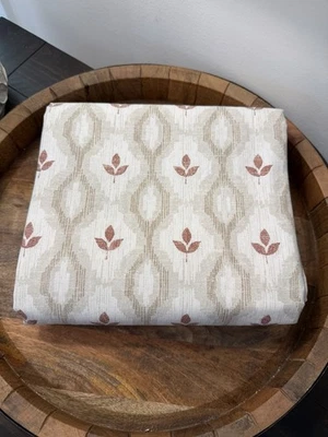 West Elm Annalise 100% Cotton Shower Curtain Block Print Color: Baked Clay NEW - Image 1 of 4