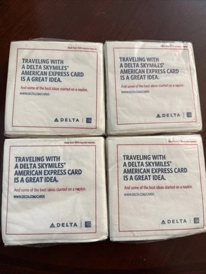 Servilletas para bebidas Delta Airlines Foto 1 de 2