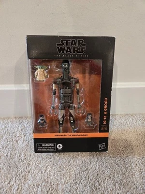 Figura de acción Hasbro Star Wars Black Series IG-12 y Grogu 6 pulgadas Foto 1 de 4