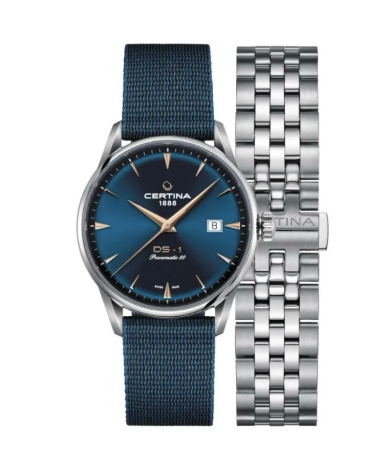 Certina DS-1 Powermatic 80 Blue Dial Automatic Swiss Made C029.807.11.041.02 - Image 1 of 4
