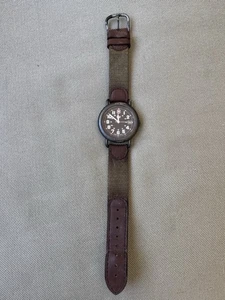 Vintage 90's Swiss Army Cavalry Gun Metal Unisex Quartz Swiss Made Field Watch - Picture 1 of 12