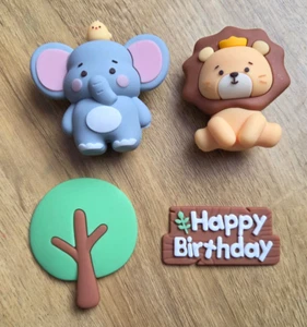 Animals Cake Toppers 4 pieces - Picture 1 of 6