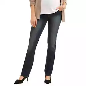 Oh! Mamma Maternity Women's Straight Leg Jeans with Full Panel - Size XL - Picture 1 of 3