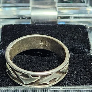Vintage Shube Dakota Sterlingsilber Delfin Ring Größe 9 - Bild 1 von 4