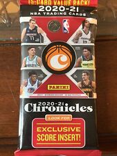 2020-21 Panini Chronicles NBA Basketball 15 card value pack
