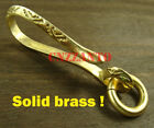 Totally Brass Fob Wallet key chain ring Belt hook clip H166