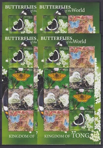 4 x Tonga 2020 Mi. 2368-71 Kleinbogen ** MNH Schmetterlinge Butterflies 1000 € - Picture 1 of 1