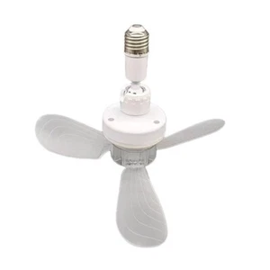 85-265V 18W Mini Ceiling Fan With E27 Base for Dormitory Home Office Living Room - Picture 1 of 8