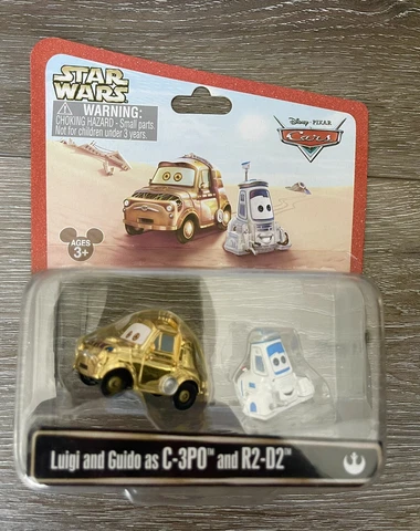 Disney Pixar Cars Luigi & Guido as C-3PO & R2-D2 Star Wars Limited Edition Cover