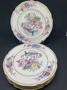 5 Castleton China Phoenix Dessert Bread Plates 6.25” - Picture 1 of 6