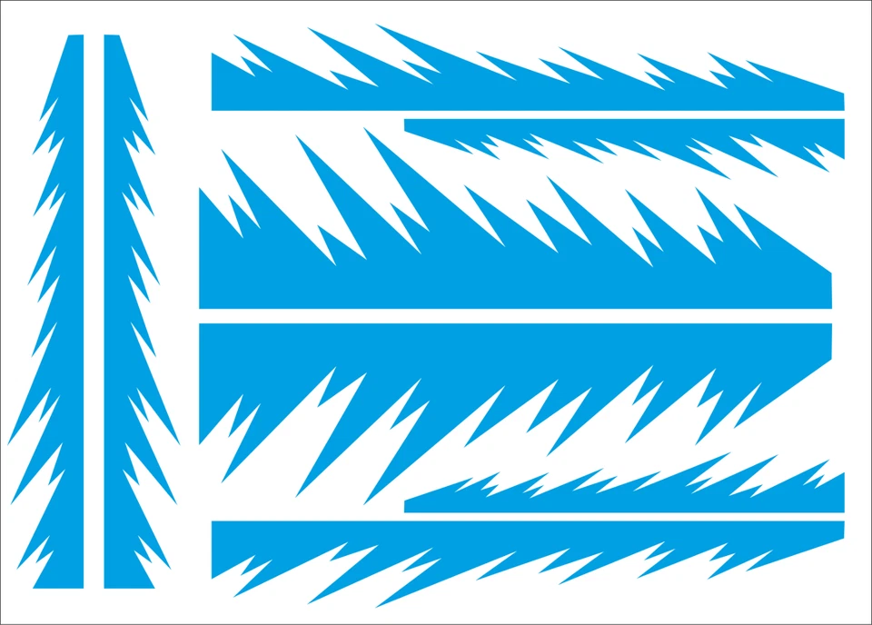 RC Vinyl Paint Mask Stencil 10th 12th GT12 Lexan Mardave Supastox Touring Car 14