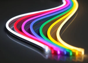 12V Flexible LED Strip Waterproof Sign Neon Lights Silicone Tube 1M 5M or 50M - Picture 1 of 32