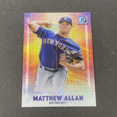 2021 Bowman Chrome DAWN OF GLORY MOJO REFRACTOR Matthew Allan #DG-17 Insert Card - Image 1 of 2