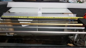 1/4" SHOWER DOOR PARTS SEALS WATER CLEAR VINYL SWEEPS & ALUMINUM BOTTOM DAM - Picture 1 of 1