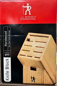 J.A. HENCKELS INTERNATIONAL HARDWOOD 11 SLOT BLOCK #3582-29 NEW IN ORGINAL BOX - Picture 1 of 3
