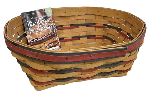 Longaberger Blue Ribbon Bread Basket Cover