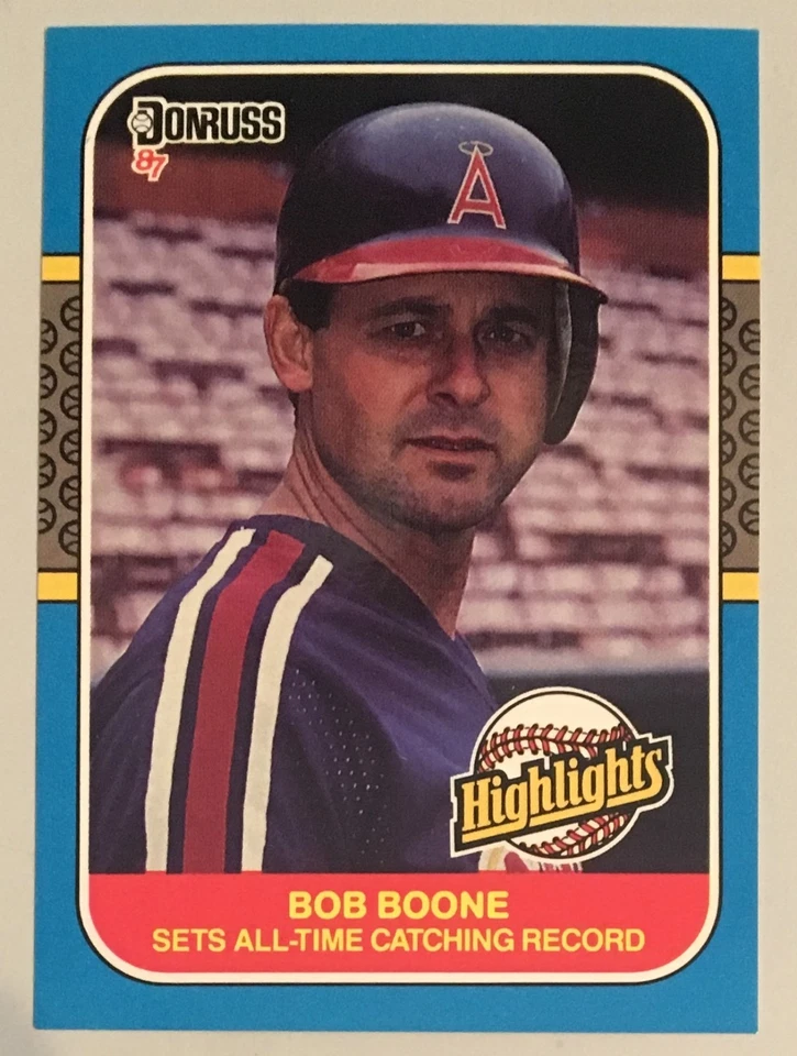 BOB BOONE, {1987} DONRUSS "HIGHLIGHTS" IN EXCELLENT CONDITION ! AWESOME ! - Image 1 of 1