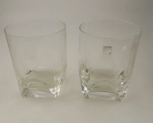 Pair of Luigi Bormioli 8 oz Round  Whiskey Glasses Heavy - Picture 1 of 4