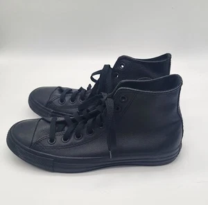 CONVERSE M 7.5/W 9.5 Chuck Taylor All Star High Black Mono Shoes 135251C Unisex - Picture 1 of 11