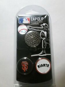 MLB San Francisco Giants Golf Hat Magnetic Clip With 2 Double Sided Ball Markers