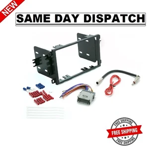 Double DIN Stereo Installation Kit for Select 2000-2013 GM Vehicles Black New - Picture 1 of 6